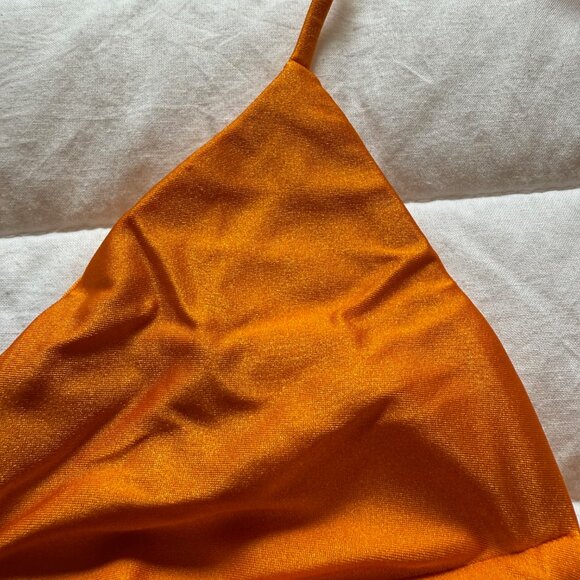 JADE Swim Orange Sheen Bikini - Picture 3 of 5